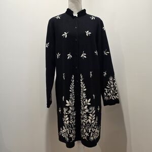Vintage Beaded & Embroidered Wool Coat